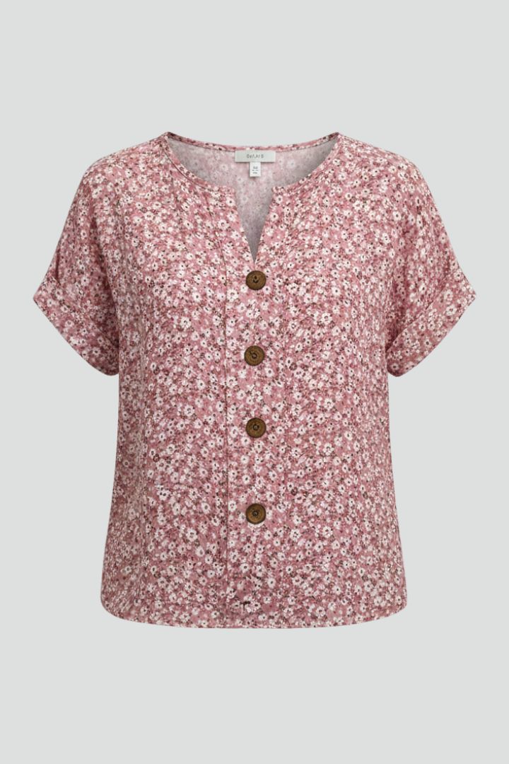 Anna | Bloemenprint Blouse voor Dames – Casual Zomerse Lichtgewicht Elegante Top