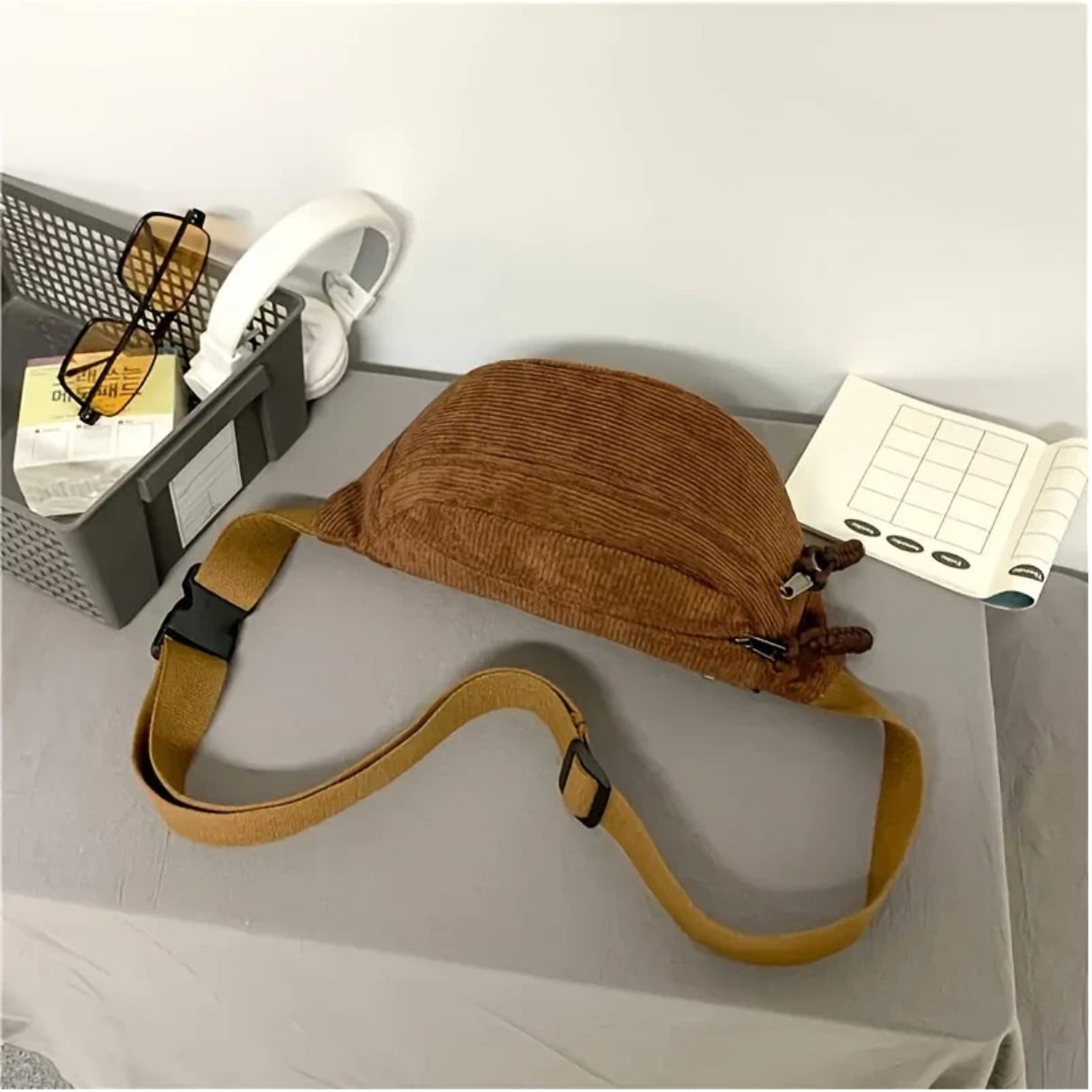 Brooke | Corduroy schoudertas voor dames – Elegante crossbodytas