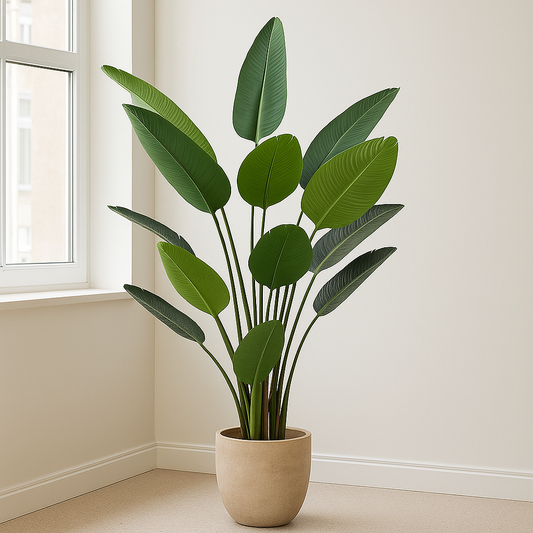 Kunstplant - Strelitzia Nicolai - Paradijsvogelbloem - 190 cm