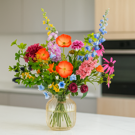 Kunstbloemen - Boeket XL -  Electric Love - 90cm