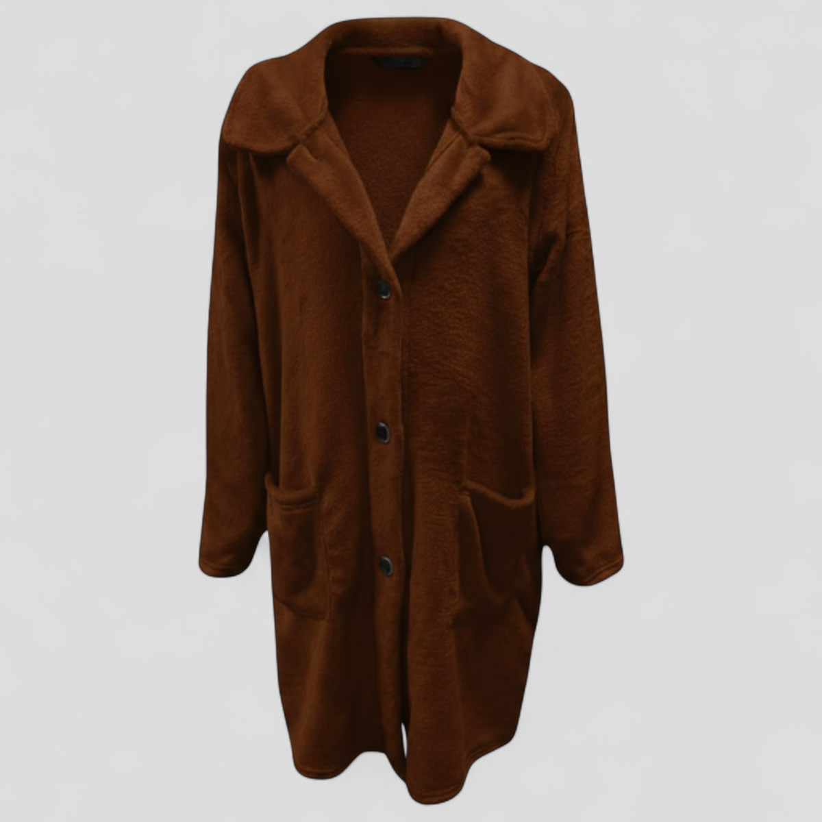 Elarienne | Dames Lange Wollen Jas – Warme, Elegante Klassieke Jas