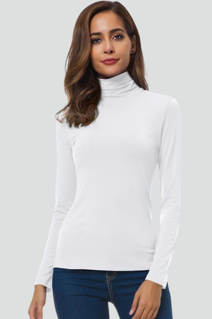 Orya | Coltrui voor dames – Lange mouwen, effen design & comfortabele, losse pasvorm
