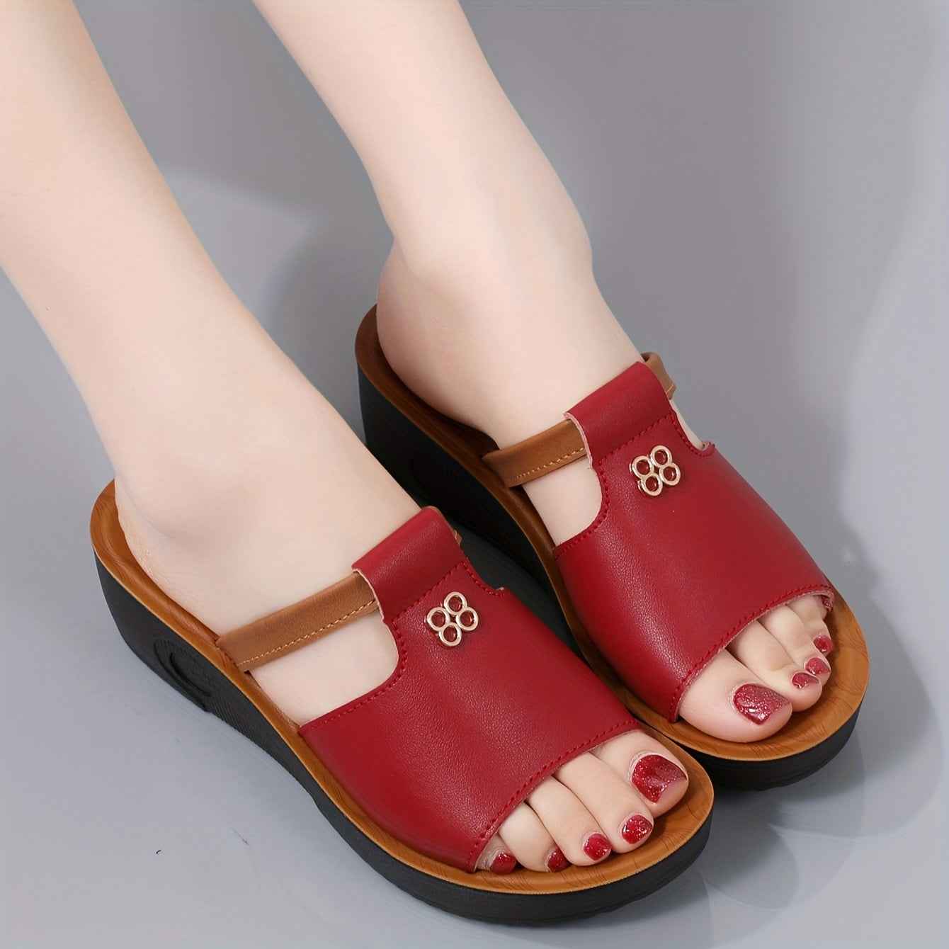 Raegan | Sandalen met voetboogsteun voor dames – Orthopedische plateausandalen