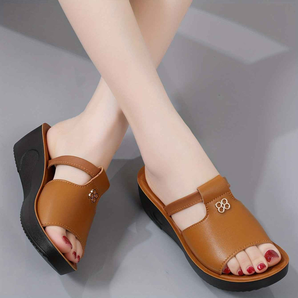 Raegan | Sandalen met voetboogsteun voor dames – Orthopedische plateausandalen