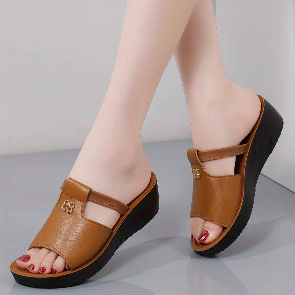 Raegan | Sandalen met voetboogsteun voor dames – Orthopedische plateausandalen