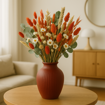 Droogbloemen - Classic Bouquet - Orange - ↕60cm