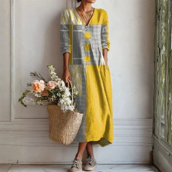 Maristella | Dames Linnen Jurk – Losvallende, Luchtige & Comfortabele Lange Jurk