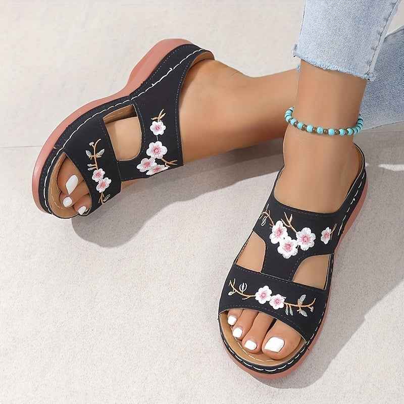 Jazlyn | Comfortabele plateausandalen voor dames – Orthopedische wandelsandalen