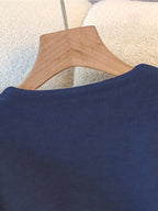 Marilène | 2-delige gebreide set voor dames, bestaande uit een top en een rok met asymmetrische zoom