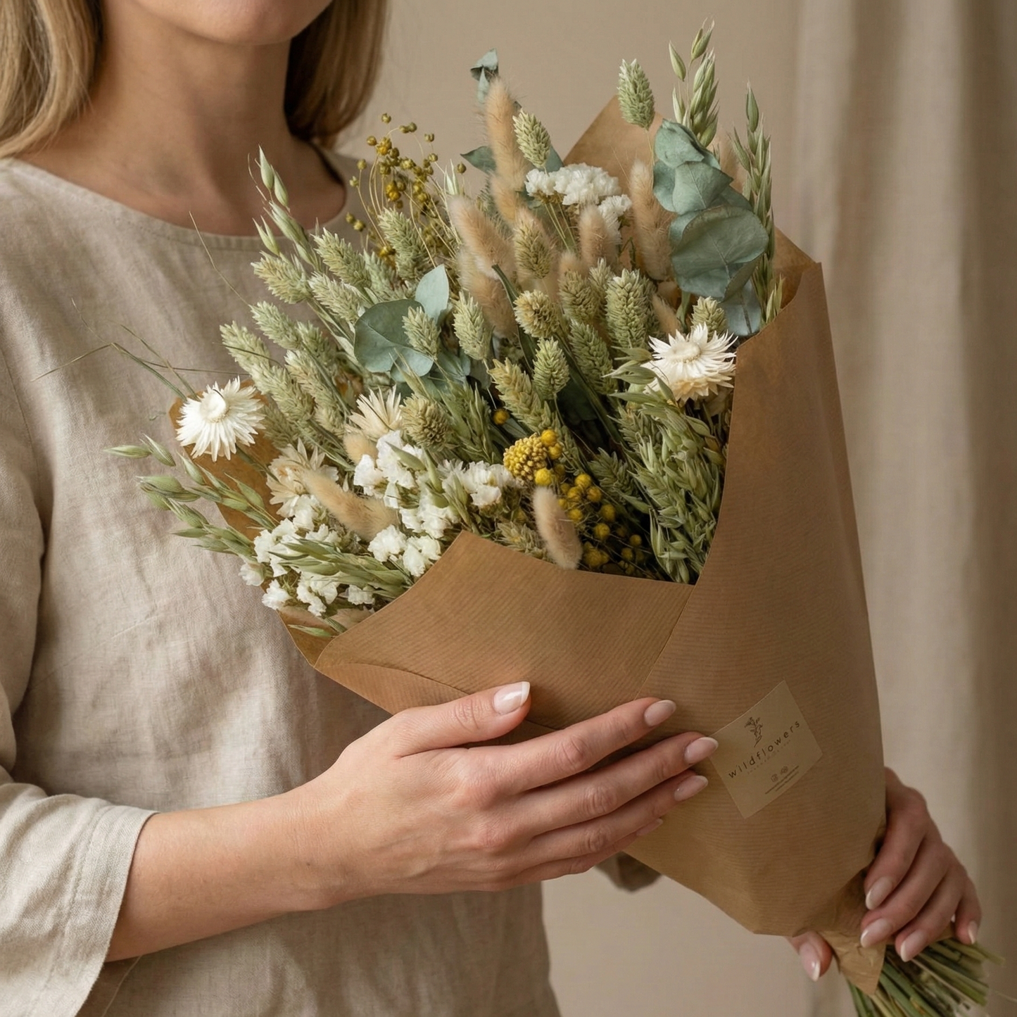 Boeket Classic Natural - ↕60cm