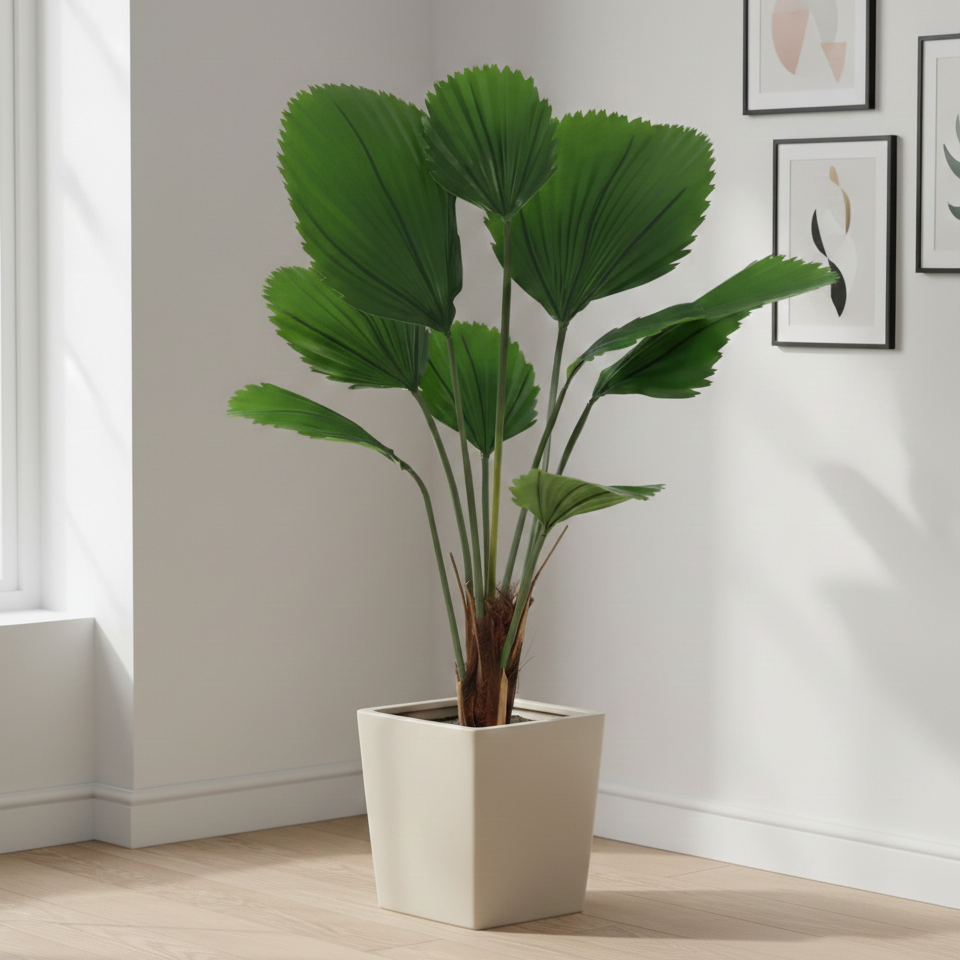 Kunstplant Licuala Grandis - 104cm
