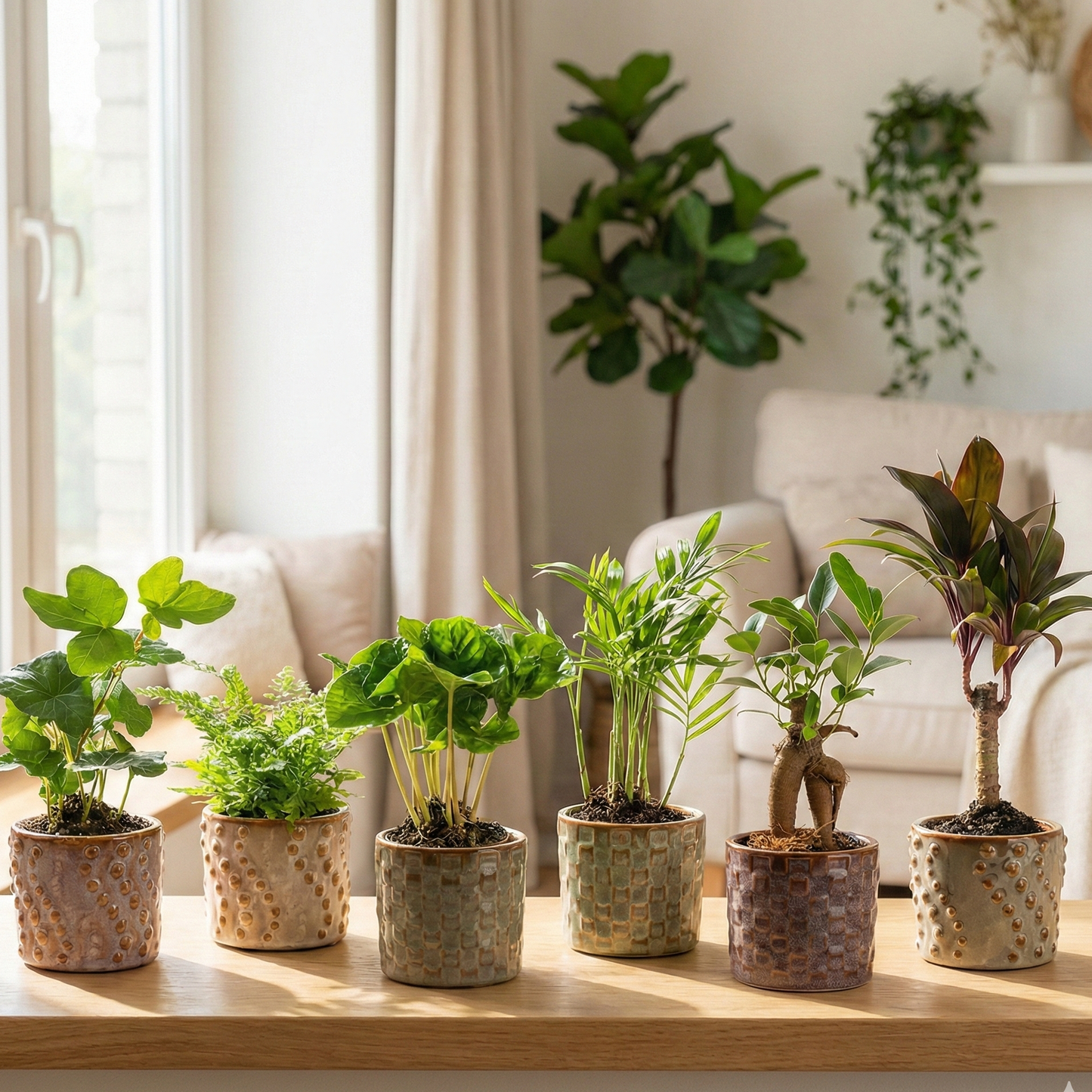 Mini planten set 6 - Inclusief pot set Madrid