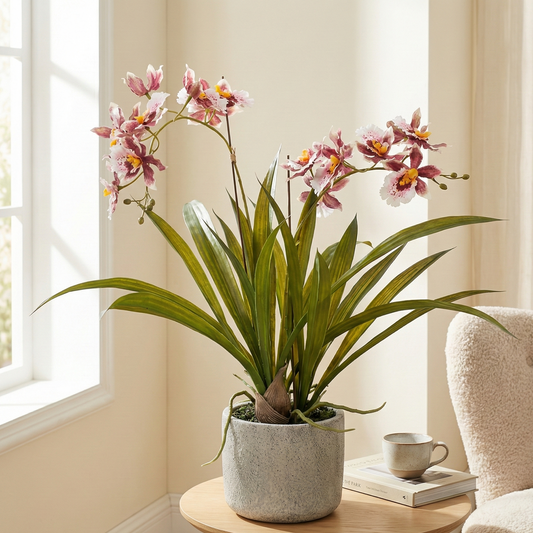Kunstplant - Orchidee - Bordeaux - 45cm