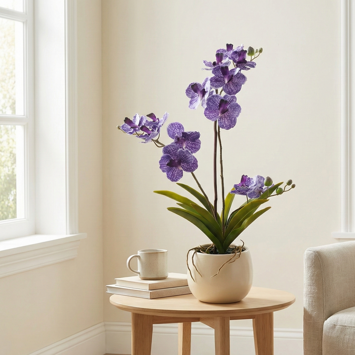 Kunstplant - Orchidee Vanda - 60 cm