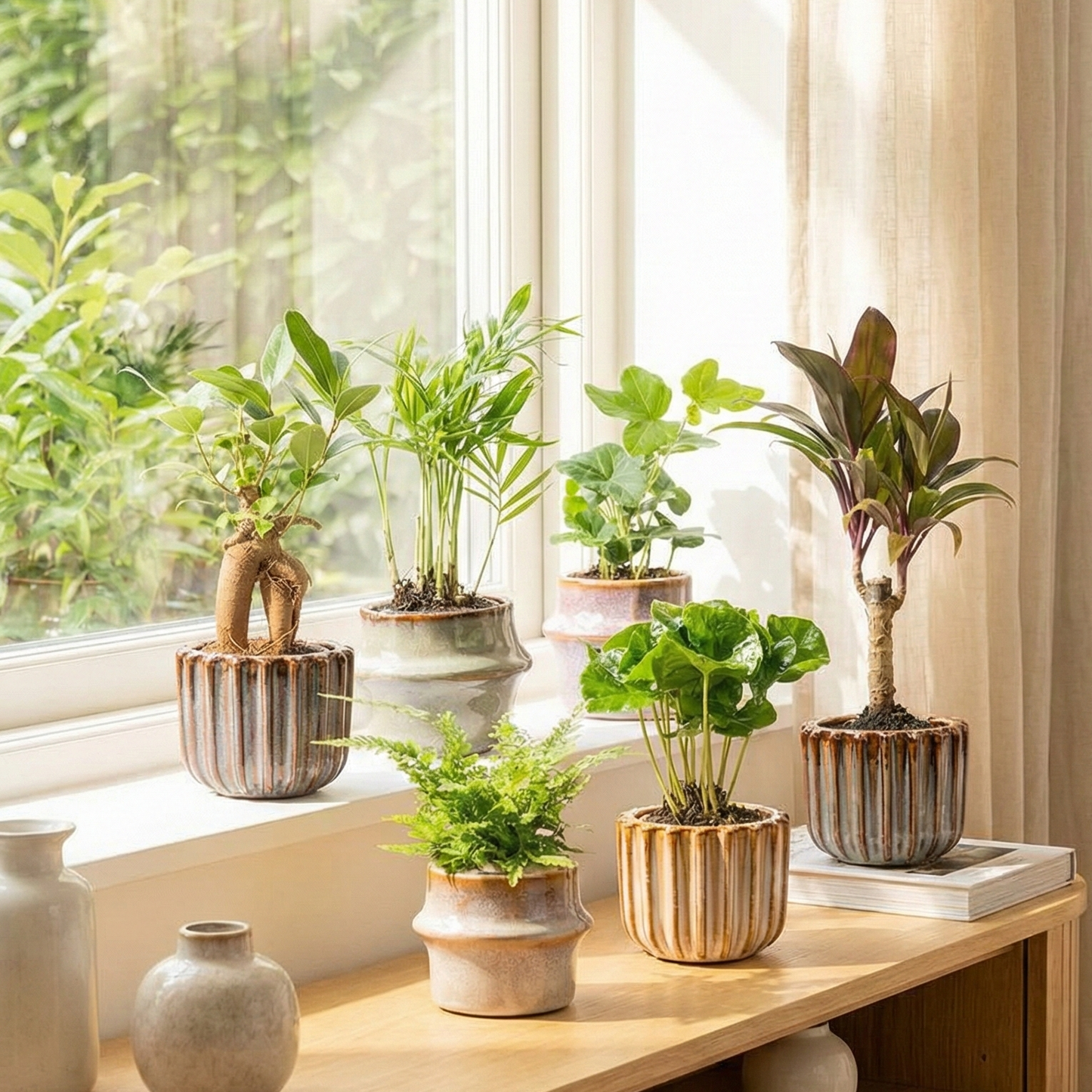 Mini planten set 6 - Inclusief pot set Barcelona