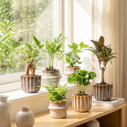 Mini planten set 6 - Inclusief pot set Barcelona