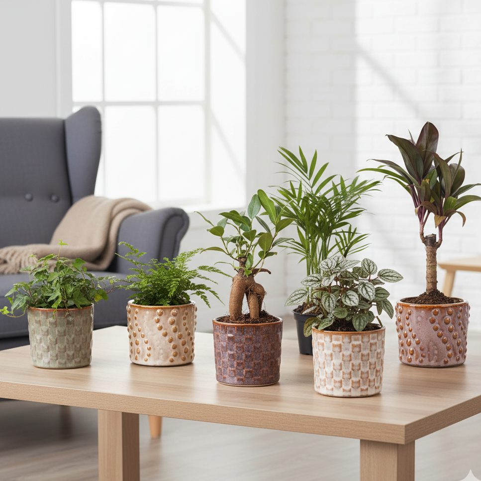 Mini planten set 6 - Inclusief pot set Madrid