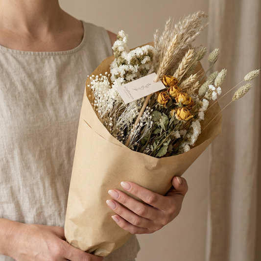 Boeket Natural - Ø20cm - ↕50cm