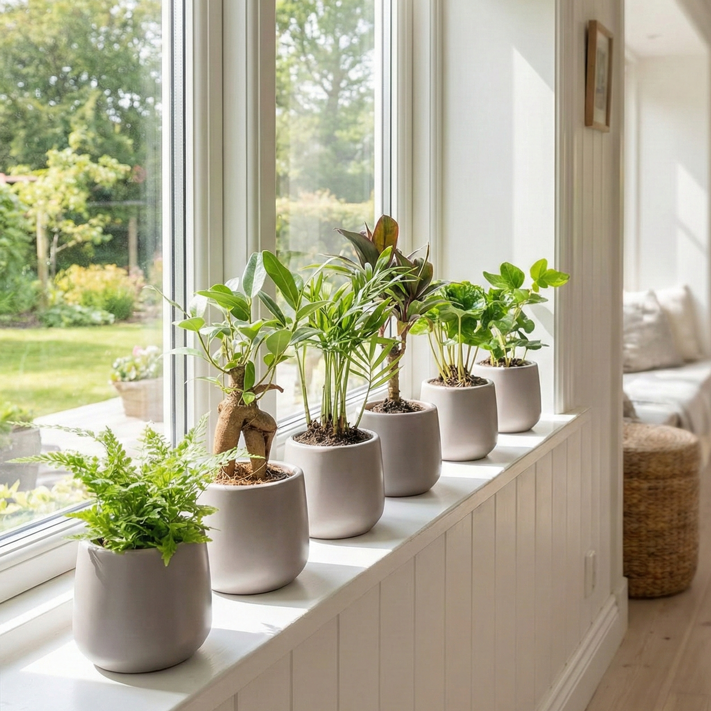 Mini planten set 6 - Inclusief 6x pot Joey grijs mat