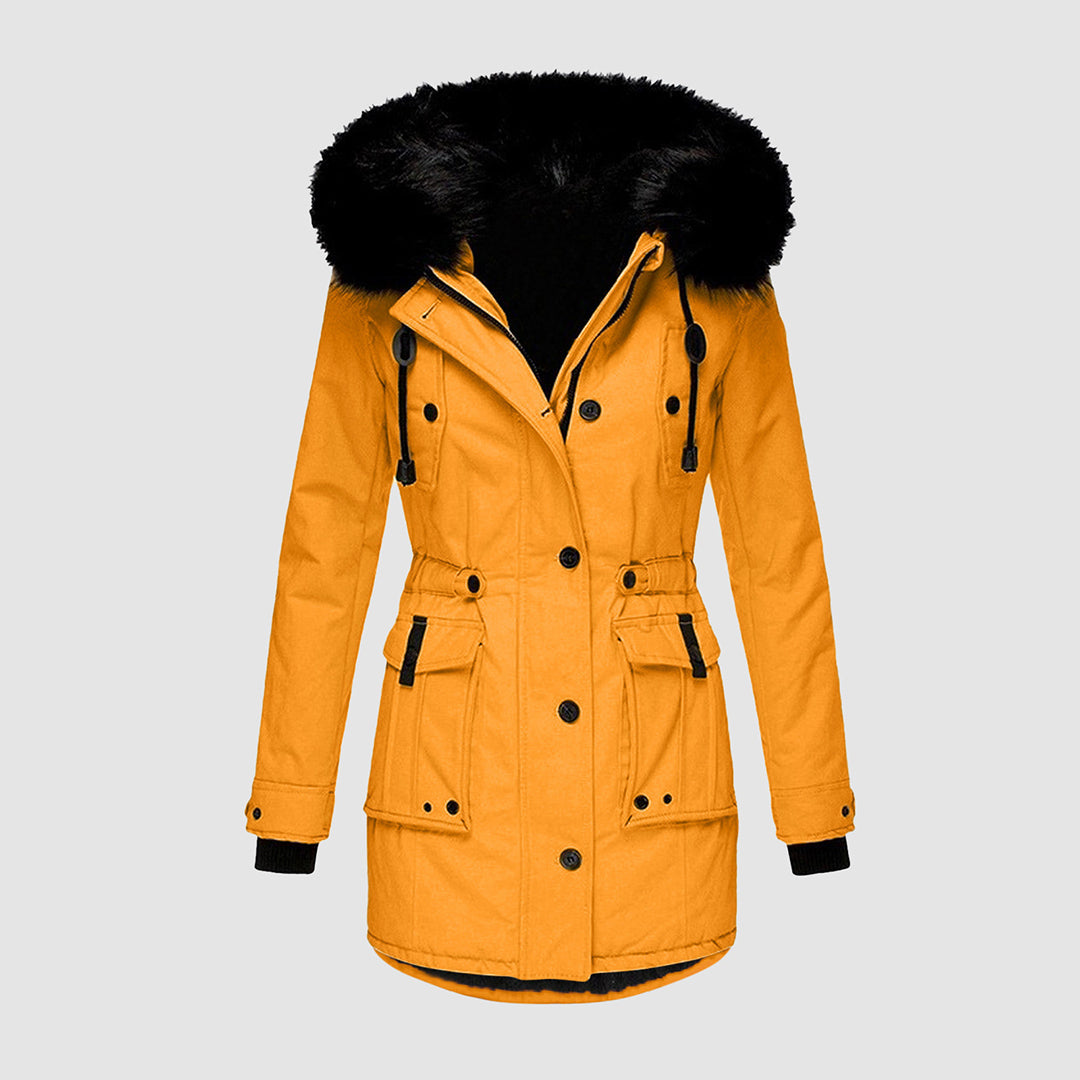 Tialde | Winterjas met capuchon voor dames – Water- en winddichte outdoorjas