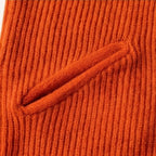 Olenka | Zachte gebreide midi-jurk voor dames – Gebreid met hoge kraag en knopen, casual elegante
