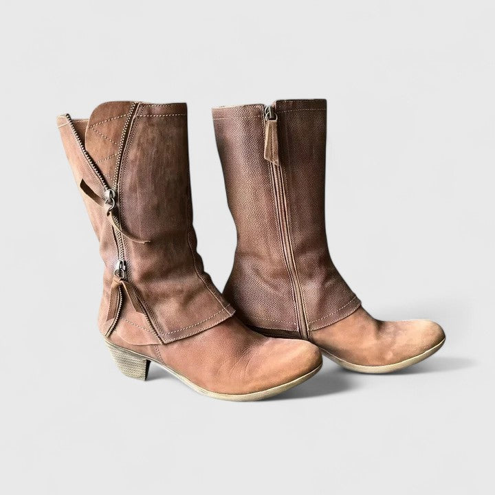 Circe | Dames Orthopedische Halflange Laarzen – Ondersteunend Comfort met Zijritssluiting