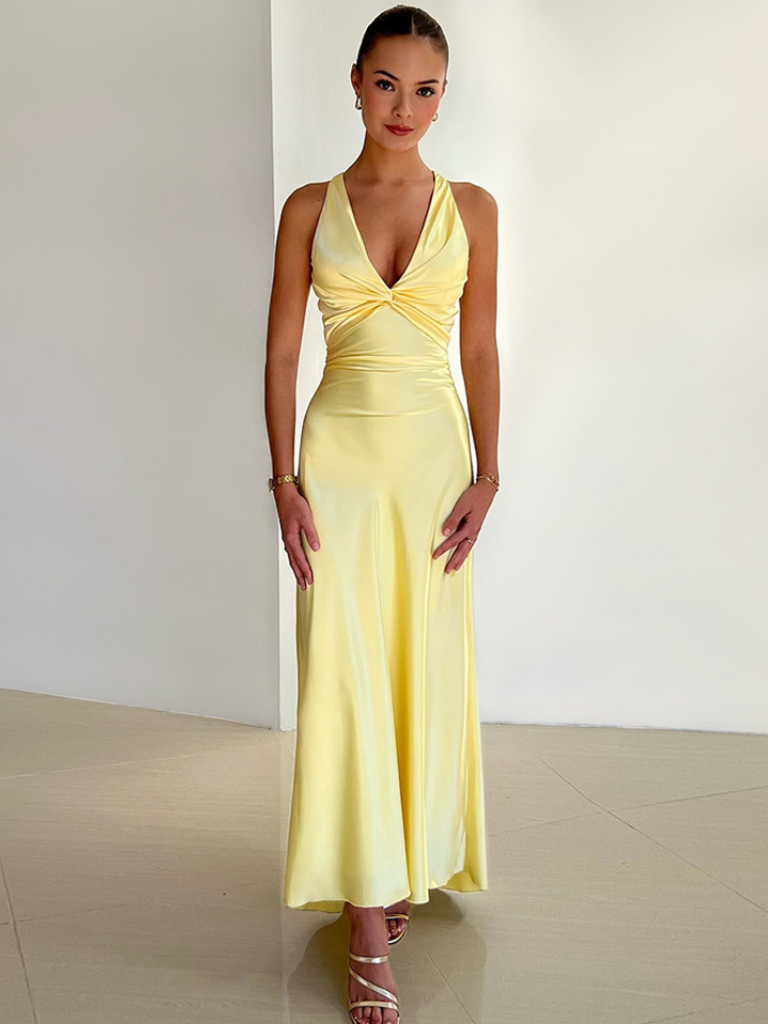 Freya | Dames Elegante Lange Maxi Jurk – Lichtgewicht Vloeiende Jurk