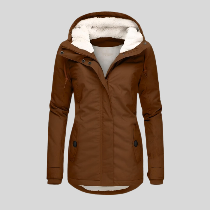 Perellia | Lange Dames Winterjas – Waterdicht & Winddicht, Warme Voering, Capuchon