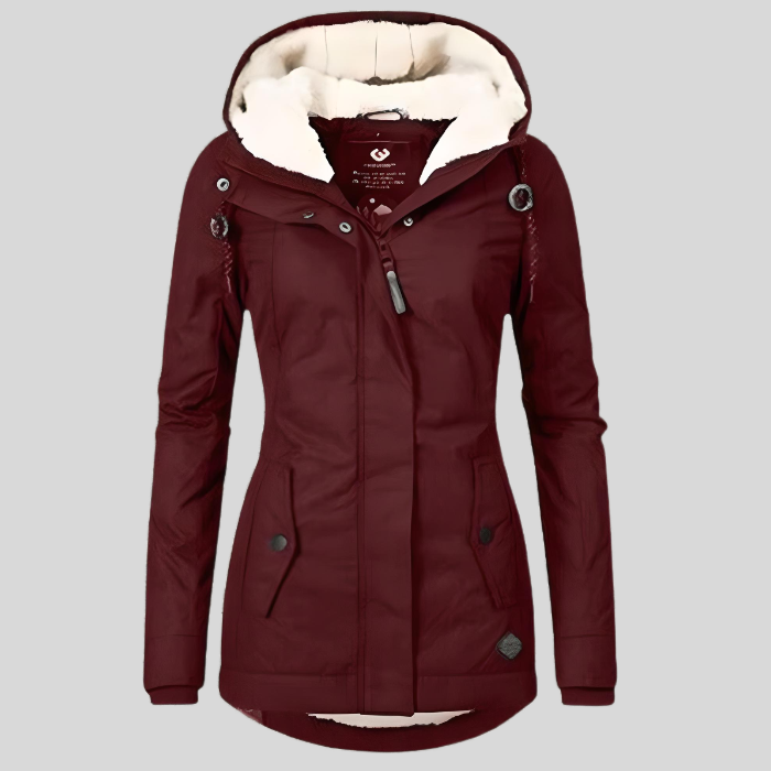Perellia | Lange Dames Winterjas – Waterdicht & Winddicht, Warme Voering, Capuchon