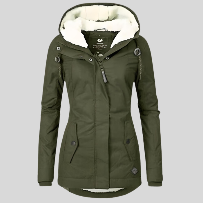 Perellia | Lange Dames Winterjas – Waterdicht & Winddicht, Warme Voering, Capuchon