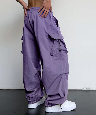 Luka | Cargo-broek voor heren met wijde pijpen – Ruime utility-broek met meerdere zakken