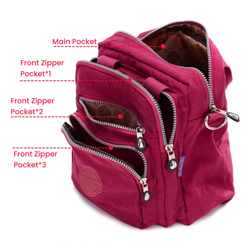 Benthe | 3-in-1 Waterdichte Crossbody Tas – Multifunctionele Dames Schoudertas