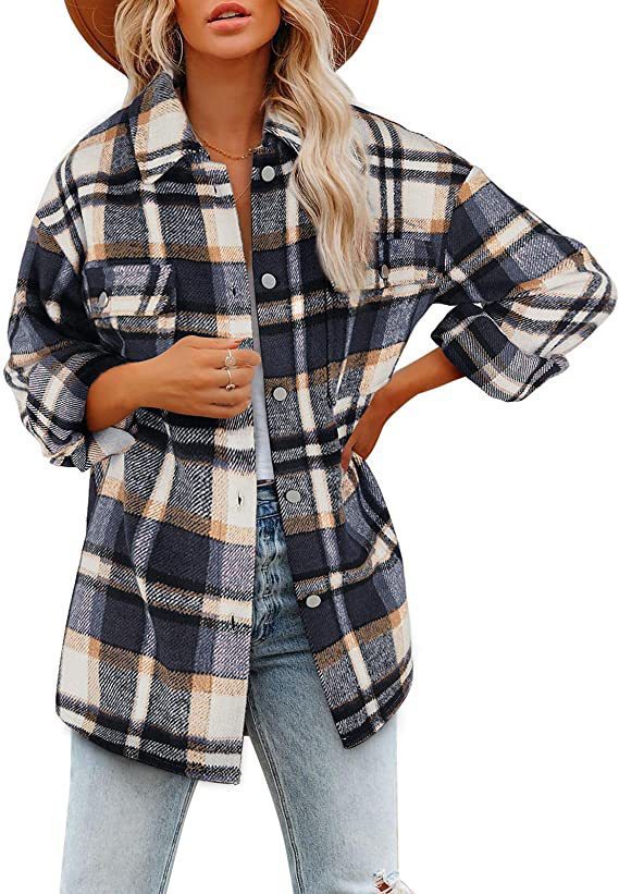 Isavelle | Dames Geruite Houthakkersjas – Overshirt met Knopen