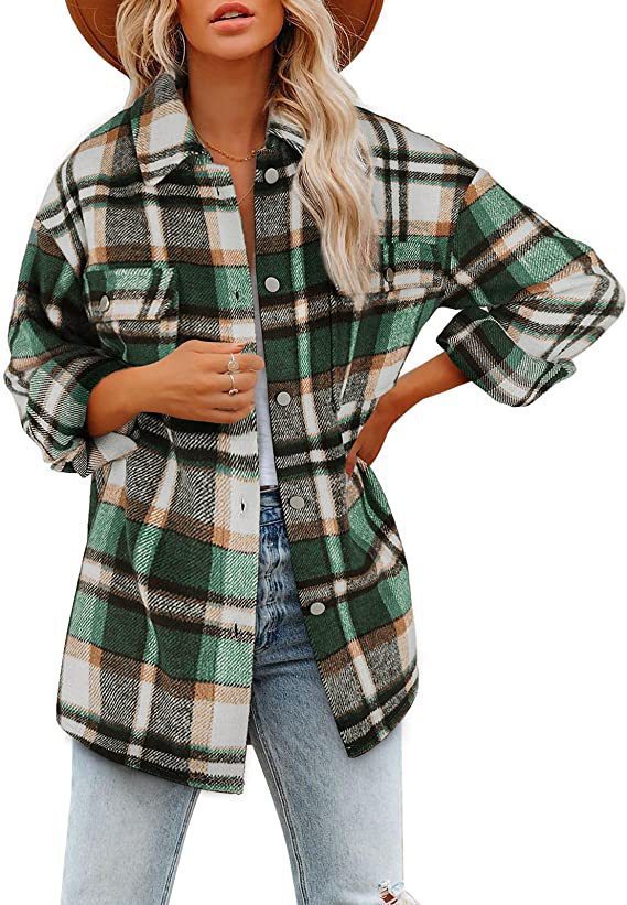 Isavelle | Dames Geruite Houthakkersjas – Overshirt met Knopen