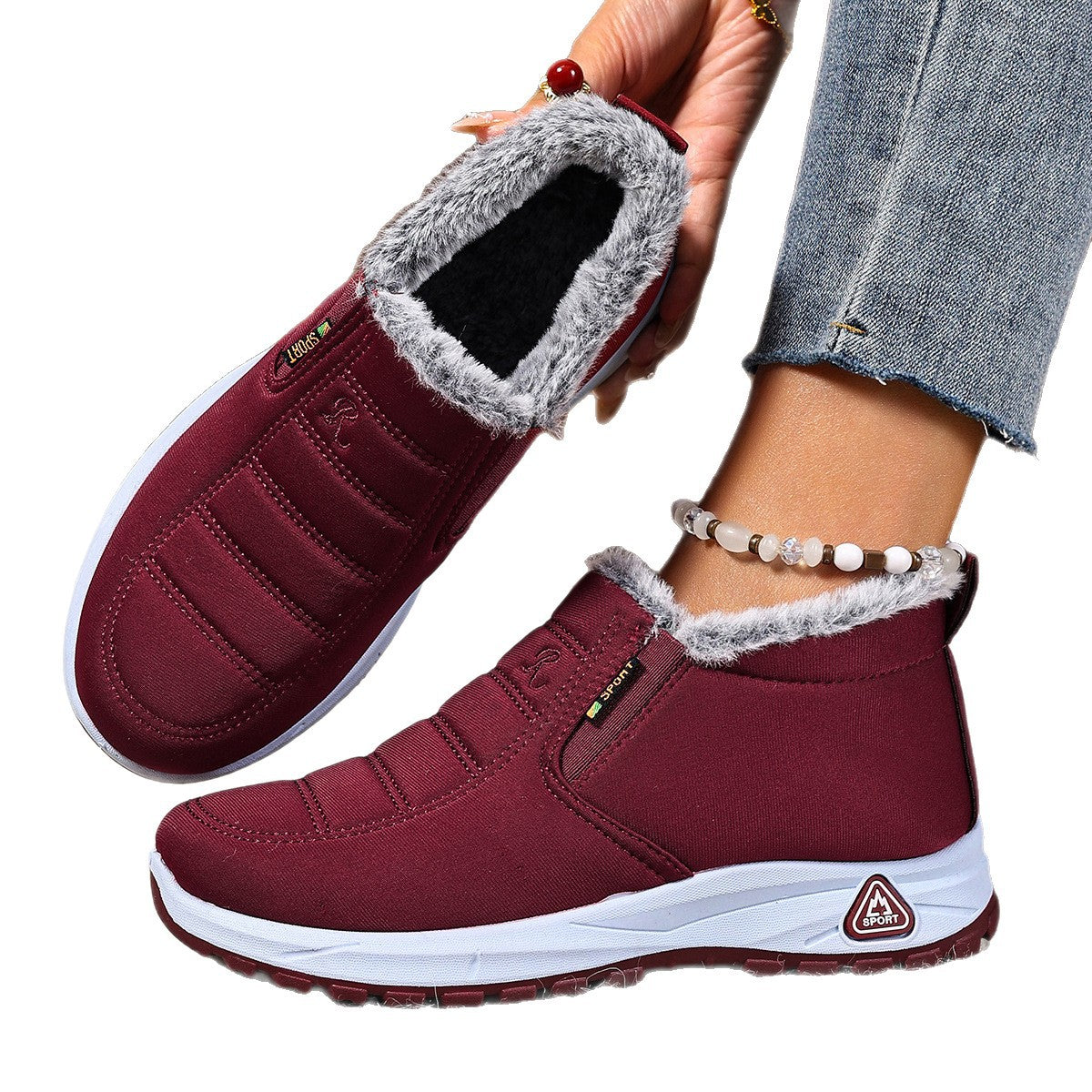 Aukje | Winter-sneakers voor dames – warme voering en antislipzool