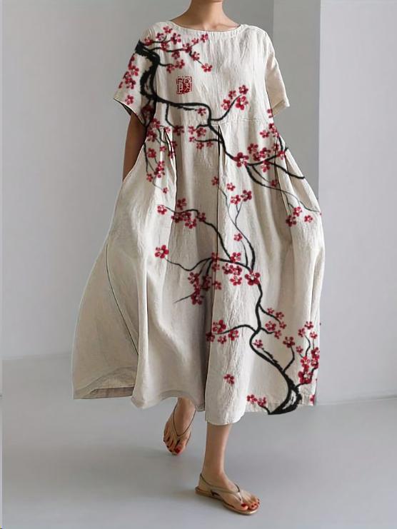 Narcissa | Boho-maxi-jurk voor dames – Lange jurk met bloemenprint