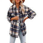 Isavelle | Dames Geruite Houthakkersjas – Overshirt met Knopen