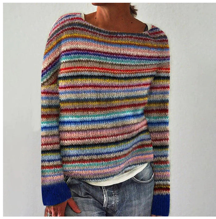 Marlotte | Gebreide damessweater met ronde hals – Elegante trui voor dames