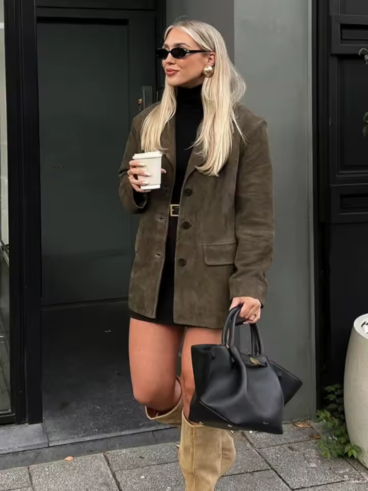 Agnita | Oversized Winterjas Dames – Warme Polyesterblend Jas