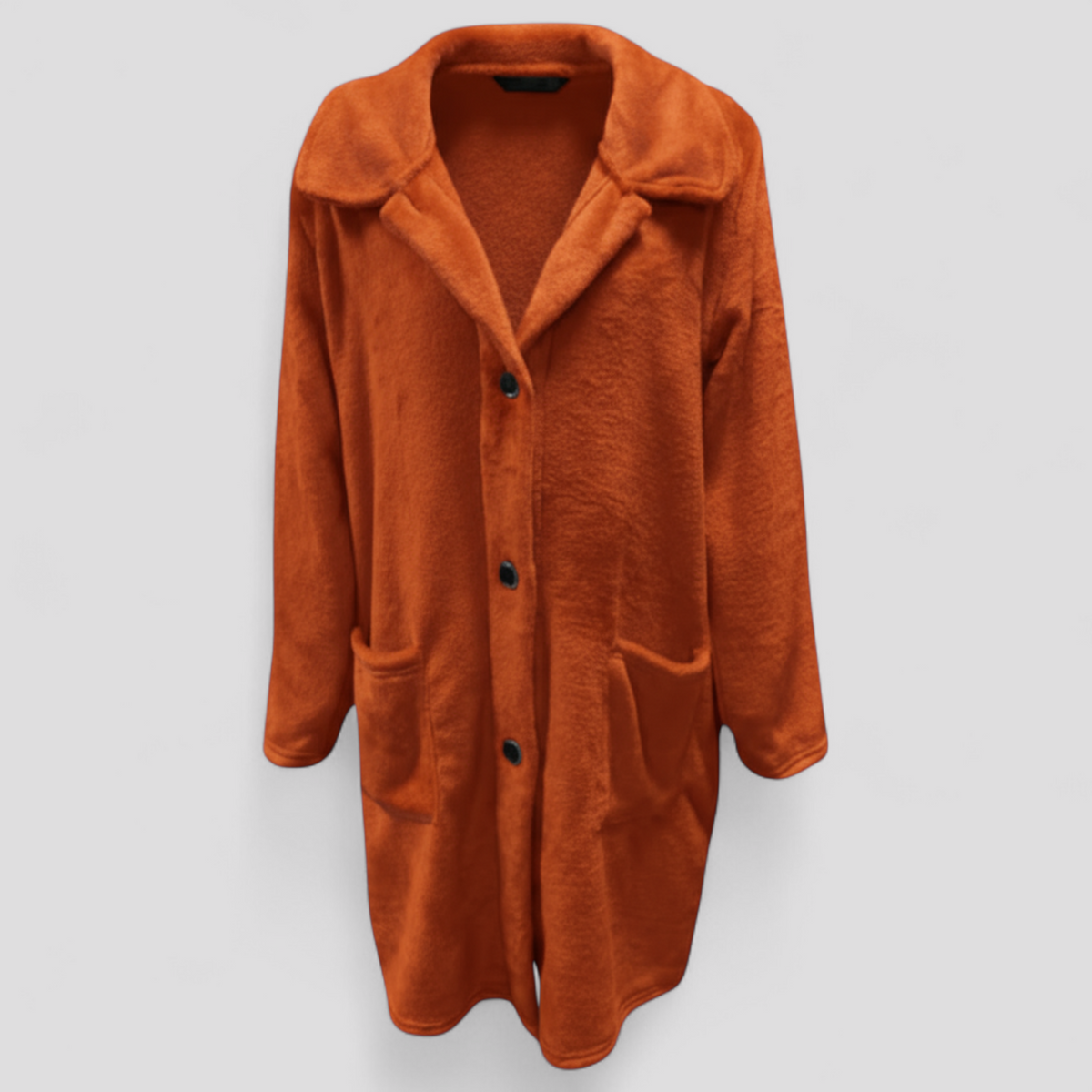 Elarienne | Dames Lange Wollen Jas – Warme, Elegante Klassieke Jas