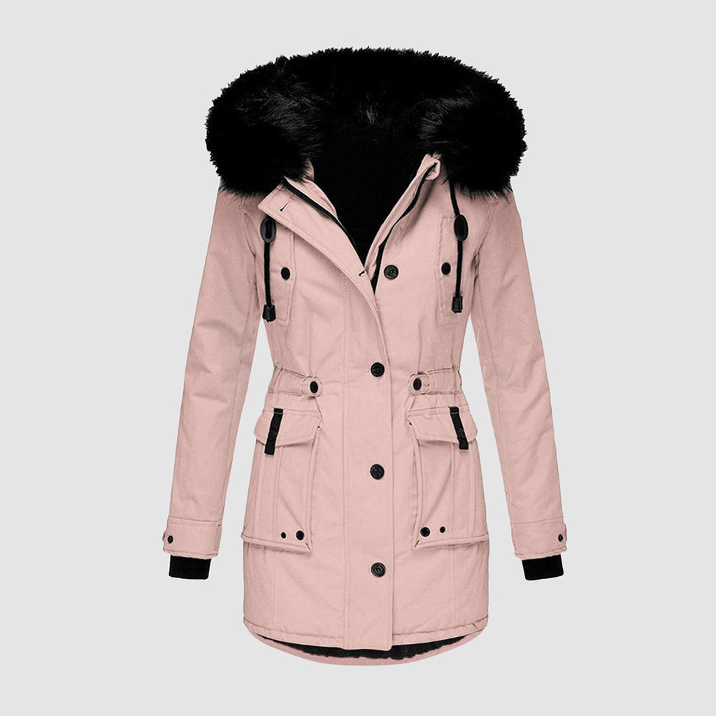 Tialde | Winterjas met capuchon voor dames – Water- en winddichte outdoorjas