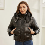 Alieda | Dames Pufferjas met Gewatteerd Kort Model