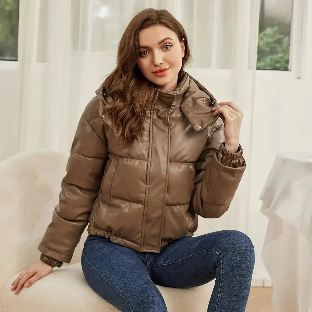 Alieda | Dames Pufferjas met Gewatteerd Kort Model