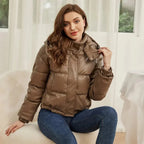 Alieda | Dames Pufferjas met Gewatteerd Kort Model