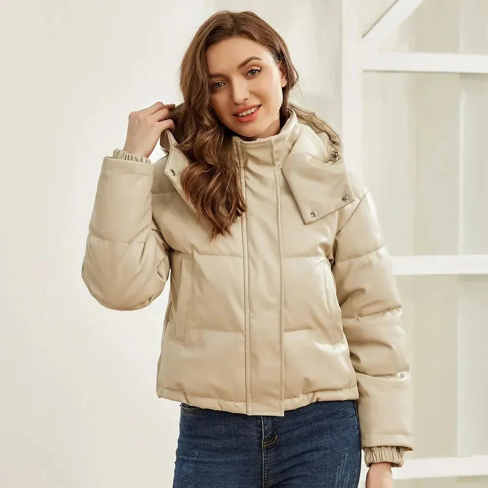 Alieda | Dames Pufferjas met Gewatteerd Kort Model