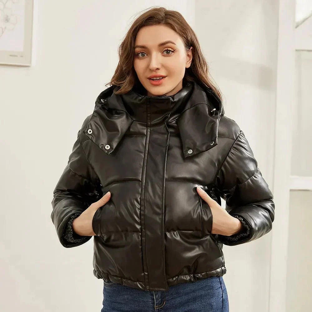 Alieda | Dames Pufferjas met Gewatteerd Kort Model