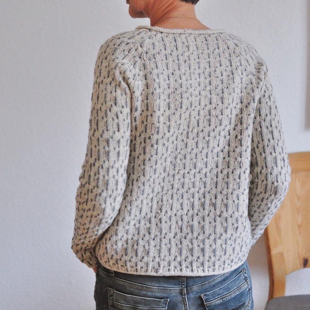 Ilarisse | Dames Gebreide Katoenen Trui in Grijs – Boothals & Comfortabele Pasvorm
