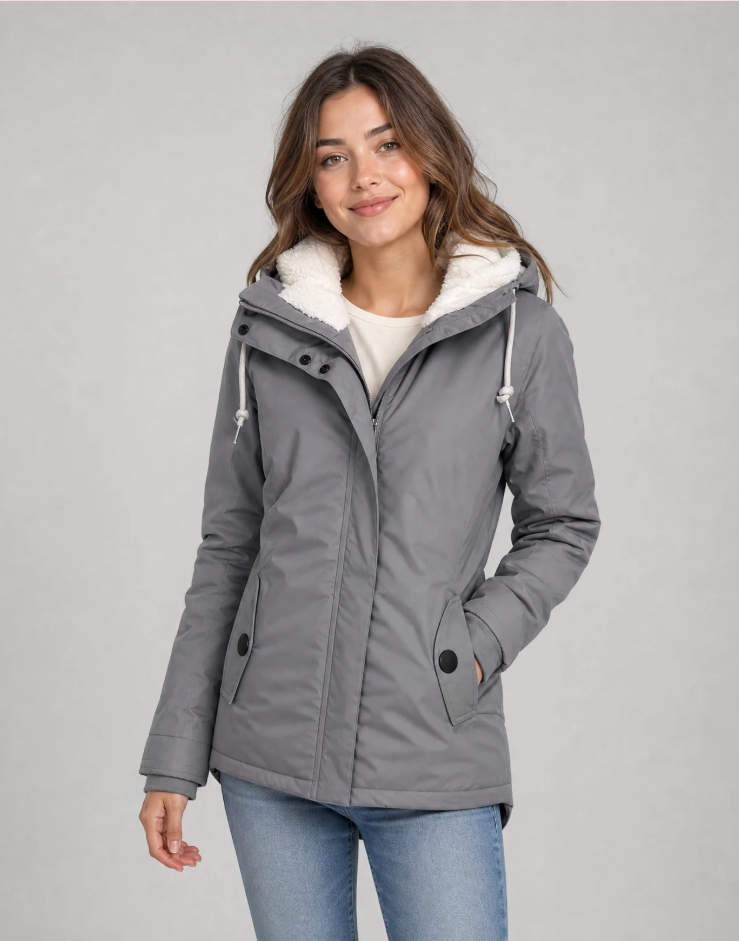 Perellia | Lange Dames Winterjas – Waterdicht & Winddicht, Warme Voering, Capuchon