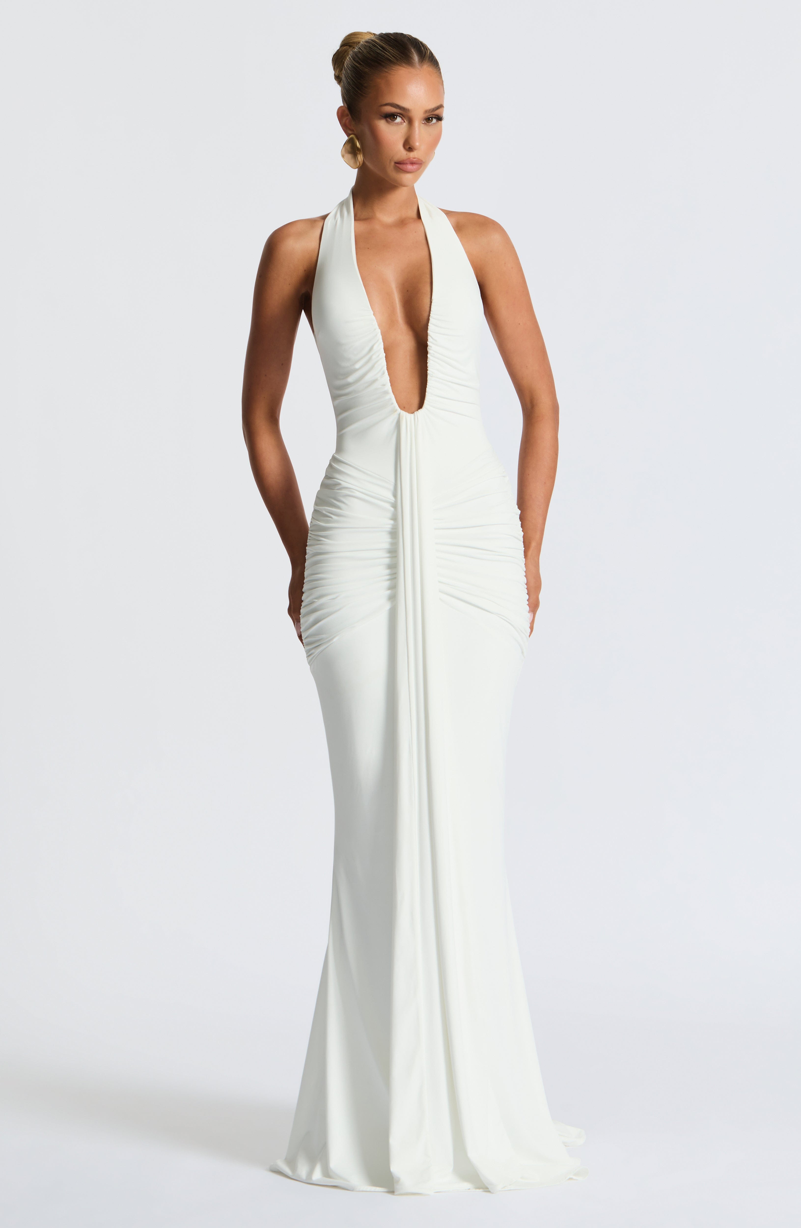 Azyra | Elegante maxi-jurk voor dames – Lichte, lange zwarte jurk