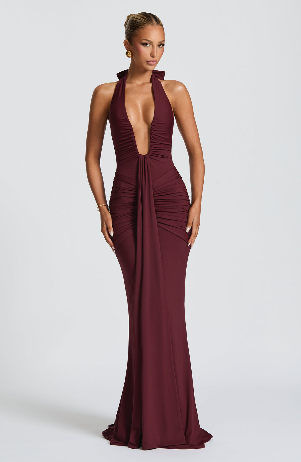 Azyra | Elegante maxi-jurk voor dames – Lichte, lange zwarte jurk